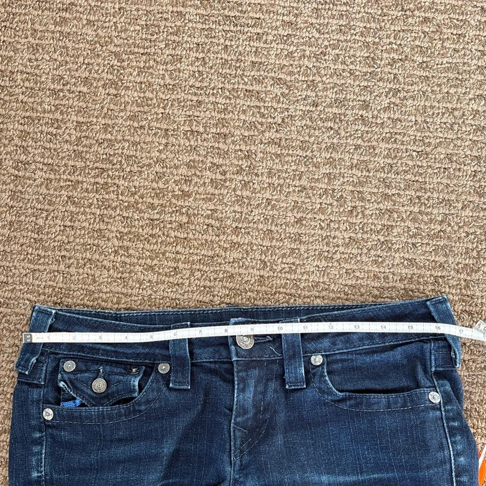 True Religion Dark Blue Straight Leg Jeans - Picture 4 of 5